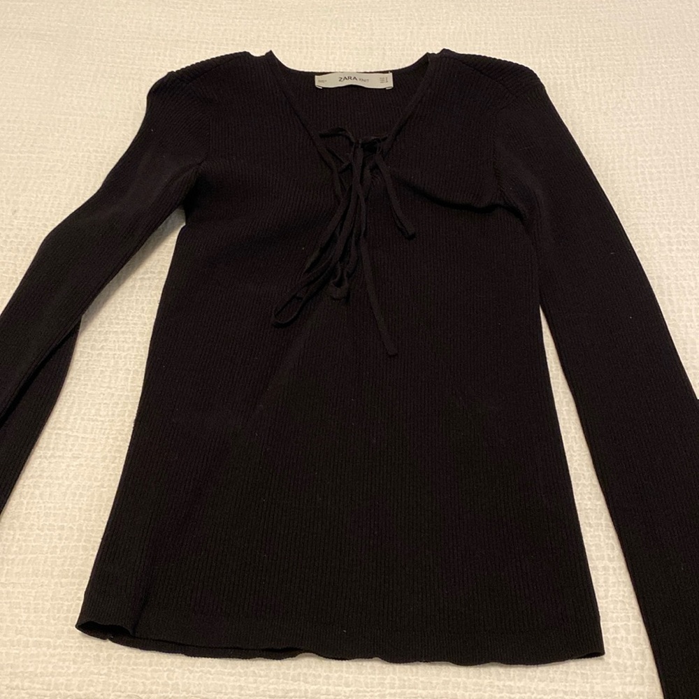Zara Lace Up Sweater